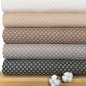 Preview: Musselin - Blumenstickerei - taupe