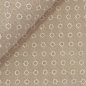 Preview: Musselin - Blumenstickerei - sand