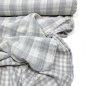 Preview: Musselin - Checks - Double Sided - grey