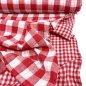 Preview: Musselin - Checks - Double Sided - red