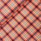 Preview: Musselin - Diego Check - orange/fuchsia