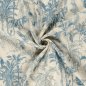 Preview: Musselin - Dschungel - blau