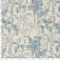 Preview: Musselin - Dschungel - blau