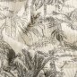 Preview: Musselin - Dschungel - grau