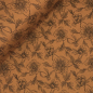 Preview: RESTSTÜCK 1,30m !!! - Musselin - Flower Delia - caramel