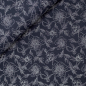 Preview: RESTSTÜCK 0,90m !!! - Musselin - Flower Delia - navy