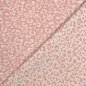 Preview: RESTSTÜCK 0,90m !!! - Doubleface Musselin - Leo - Semere - rosa/ecru