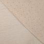 Preview: Musselin Leinen - Broken Dots - sand/gold Lurex