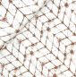 Preview: RESTSTÜCK 1,20m !!! - Musselin - Misty Triangles - camel brown