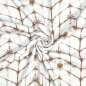 Preview: RESTSTÜCK 1,20m !!! - Musselin - Misty Triangles - camel brown