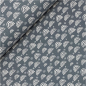 Preview: RESTSTÜCK 1,60m !!! - Musselin - Rainbow & Dots - mittelgrau