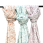Preview: RESTSTÜCK 0,90m !!! - Musselin - Small Stains - dusty blue