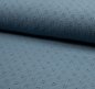 Preview: Musselin - Lochstickerei - dusty blue