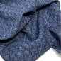 Preview: RESTSTÜCK 2,00m !!! - Musselin - Tie & Dye - Embroidery - navy