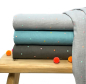 Preview: RESTSTÜCK 1,90m !!! - Musselin - Embroidery Dots - off white