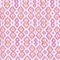 Preview: Doubleface Musselinstepper - Inka - white/pink/rosa