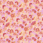 Preview: Doubleface Musselinstepper - Inka - white/pink/rosa