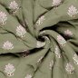 Preview: Doubleface Musselinstepper - Mary - ecru/rot/olive