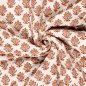 Preview: Doubleface Musselinstepper - Rosalie - ecru/rost/navy