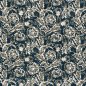 Preview: Doubleface Musselinstepper - Rosalie - ecru/rost/navy