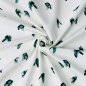 Preview: RESTSTÜCK 0,80m !!! - Jersey - Nature Butterflies - dusty green