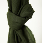 Preview: RESTSTÜCK 0,90m !!! - Leinen - Nisa softened - green khaki - Mind the Maker