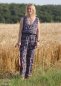 Preview: Viskose - Tiger Dots - beige dunkelblau - Urban Jungle - Swafing by Thorsten Berger