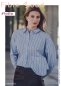 Preview: Baumwoll Popeline - stripes - blue/black - Fibremood No. 35