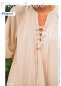 Preview: Leinen Musselin - uni - light beige meliert - Fibremood No. 39