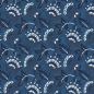 Preview: Baumwoll Voile - Alvo Flowers - dark navy/blue