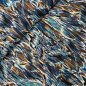 Preview: Viskose Crepe - Pinselstriche - denim/braun