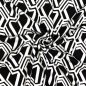 Preview: Punta di Roma - Honeycomb - black/white