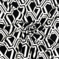 Preview: RESTSTÜCK 1,10m !!! - Punta di Roma - Honeycomb - black/white