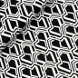 Preview: RESTSTÜCK 1,10m !!! - Punta di Roma - Honeycomb - black/white