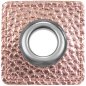 Preview: Kunstlederösen - Patches - Rechteck - rosa metallic