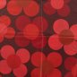 Preview: Regenstoff - wasserabweisend - Flowers - bordeaux/red