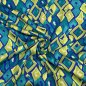 Preview: Viskosesatin - matt - Retro Mosaik - royal