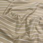 Preview: Rib Jersey - Streifen - beige/weiß