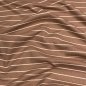 Preview: Rib Jersey - Streifen - braun/beige