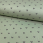 Preview: RESTSTÜCK 1,60m !!! - Ripp Jersey - Herzen - dusty green