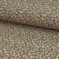 Preview: RESTSTÜCK 0,60m !!! - Ripp Jersey - Leopard - beige