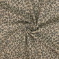 Preview: RESTSTÜCK 0,60m !!! - Ripp Jersey - Leopard - beige