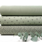 Preview: RESTSTÜCK 1,60m !!! - Ripp Jersey - Herzen - dusty green