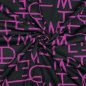 Preview: Romanit Jersey - Buchstaben - cyclam