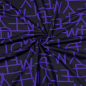 Preview: RESTSTÜCK 1,40m !!! - Romanit Jersey - Buchstaben - purple