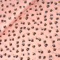Preview: Satin Stretch - Blumendruck - rosa
