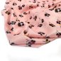 Preview: Satin Stretch - Blumendruck - rosa
