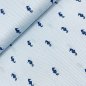 Preview: Baumwoll Popeline - Sea Horse Stripes - navy