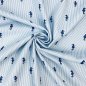 Preview: Baumwoll Popeline - Sea Horse Stripes - navy