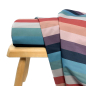 Preview: RESTSTÜCK 0,70m !!! - Softshell - Stripes - navy green nude